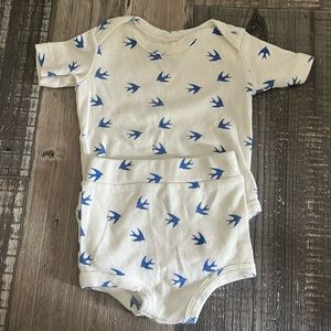 Kate Quinn Tiny Sparrow Ribbed outfit 3-6m